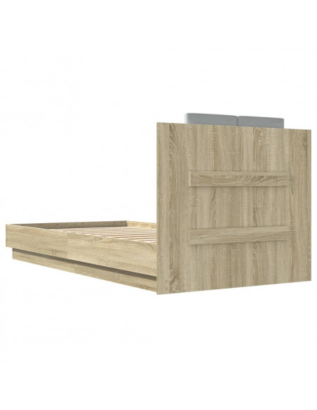 Giroletto con Testiera Rovere Sonoma 75x190cm Legno Multistrato