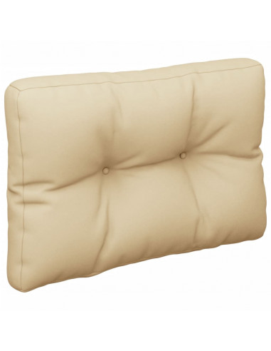 Cuscini per Pallet 2 pz Beige in Tessuto