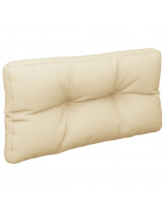 Cuscini per Pallet 2 pz Beige in Tessuto