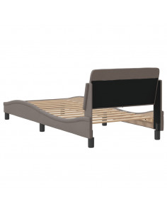 Giroletto con Testiera Tortora 80x200 cm in Tessuto