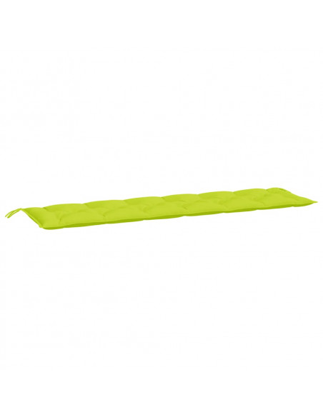 Cuscini per Panca 2 pz Verde Intenso 200x50x7 cm Tessuto Oxford