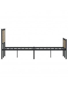 Giroletto con Testiera&Pediera Metallo Rovere Sonoma 140x190 cm