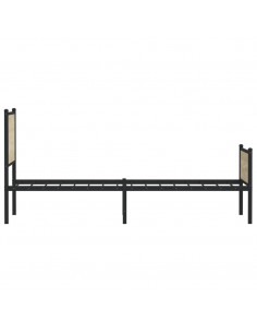 Giroletto con Testiera&Pediera Metallo Rovere Sonoma 75x190 cm