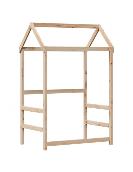 Giroletto con Tetto 90x200 cm in Legno Massello di Pino