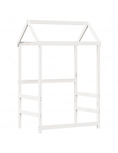 Giroletto con Tetto Bianco 100x200 cm in Legno Massello di Pino