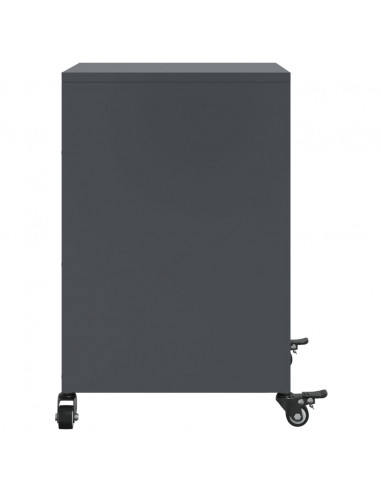 Comodini 2 pz Antracite 36x39x59 cm in Acciaio