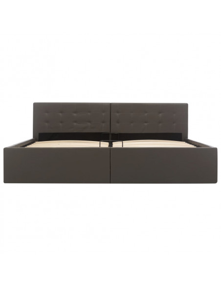Giroletto Contenitore Idraulico Grigio Similpelle 180x200cm