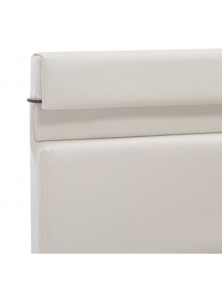 Giroletto Contenitore Idraulico LED Bianco Similpelle 140x200cm