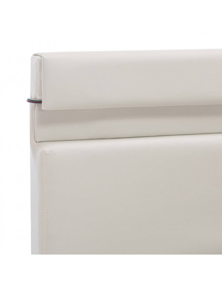 Giroletto Contenitore Idraulico LED Bianco Similpelle 90x200 cm