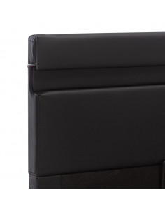 Giroletto Contenitore Idraulico LED Nero Similpelle 140x200 cm