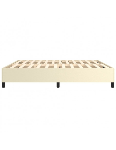 Struttura Letto a Rete a Molle Crema 200x200 cm in Similpelle
