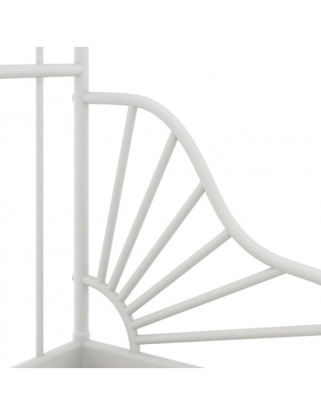 Giroletto Estendibile Bianco in Metallo 80x130/200 cm