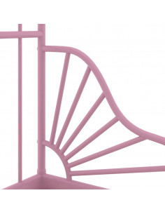 Giroletto Estendibile Rosa in Metallo 80x130/200 cm