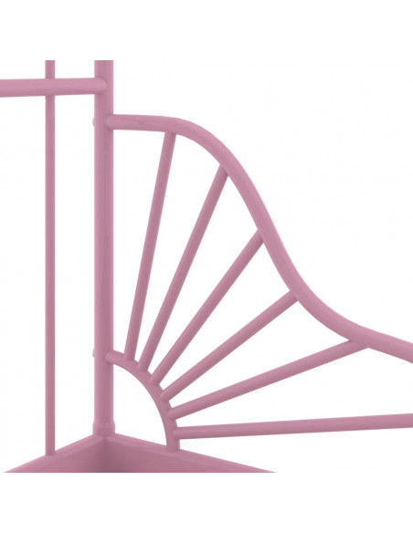 Giroletto Estendibile Rosa in Metallo 80x130/200 cm