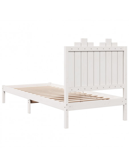 Giroletto Extra Lungo senza Materasso Bianco 100x210cm Massello