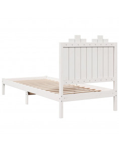 Giroletto Extra Lungo senza Materasso Bianco 100x220cm Massello