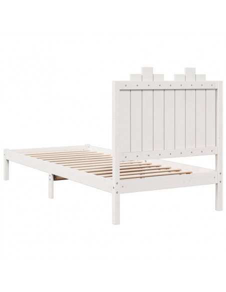 Giroletto Extra Lungo senza Materasso Bianco 100x220cm Massello