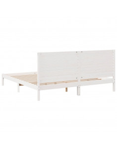 Giroletto Extra Lungo senza Materasso Bianco 200x210cm Massello