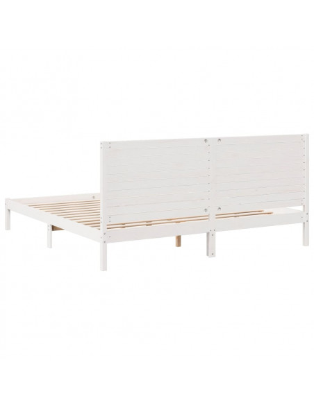 Giroletto Extra Lungo senza Materasso Bianco 200x210cm Massello