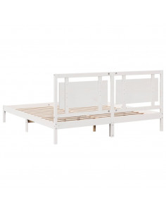 Giroletto Extra Lungo senza Materasso Bianco 200x210cm Massello