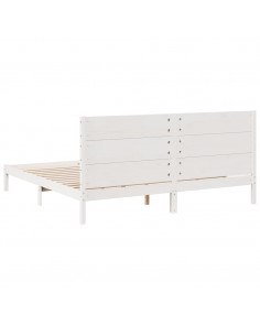 Giroletto Extra Lungo senza Materasso Bianco 200x210cm Massello