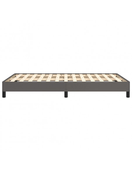 Giroletto senza Materasso Grigio 120x190 cm Similpelle