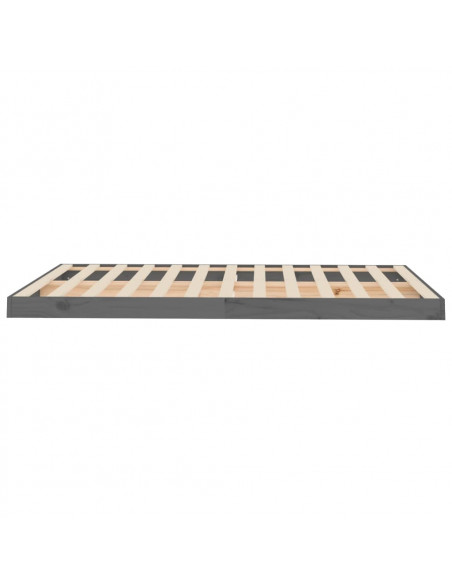 Giroletto Grigio 120x190 cm Small Double Legno Massello di Pino