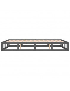 Giroletto Grigio 135x190 cm Double in legno Massello