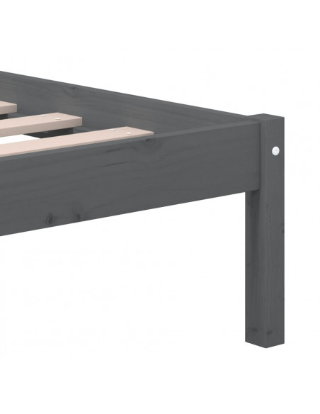 Giroletto Grigio 135x190 cm Double in legno Massello