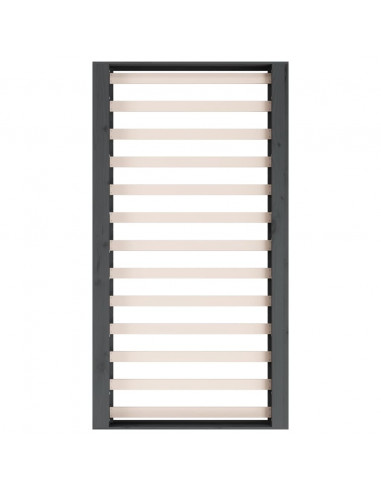 Giroletto Grigio 135x190 cm Double in legno Massello