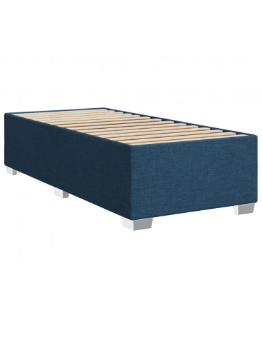 Giroletto a Molle con Materasso Blu 90x200 cm inTessuto