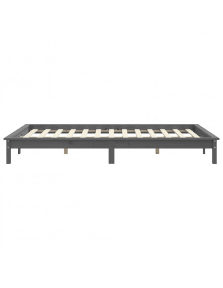 Giroletto Grigio 160x200 cm in Legno Massello di Pino