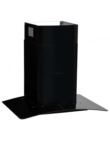 Cappa Aspirante a Muro Acciaio Inox 756 m³/h 60 cm Nera