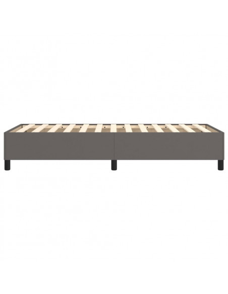 Struttura Letto a Rete a Molle Grigio 80x200 cm in Similpelle