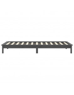 Giroletto Grigio 90x200 cm in Legno Massello di Pino