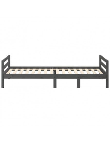Giroletto Grigio 90x200 cm in Legno Massello di Pino