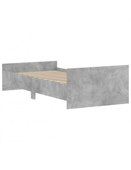 Giroletto Grigio Cemento 90x190 cm in Legno Multistrato