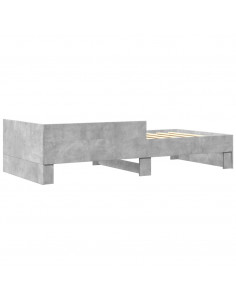 Giroletto Grigio Cemento 90x190 cm in Legno Multistrato