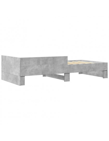 Giroletto Grigio Cemento 90x190 cm in Legno Multistrato