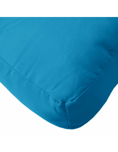 Cuscino per Pallet Azzurro 60x60x9,5 cm in Tessuto Oxford
