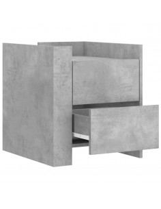 Comodino Grigio Cemento 45x50x50 cm in Truciolato 2
