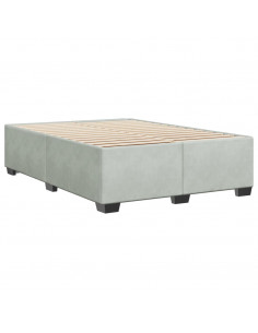 Giroletto Grigio Chiaro 160x200 cm in Velluto