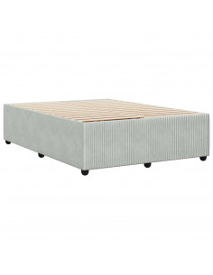 Giroletto Grigio Chiaro 160x200 cm in Velluto