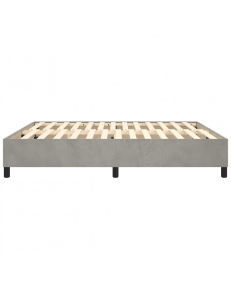 Giroletto Grigio Chiaro 160x200 cm in Velluto