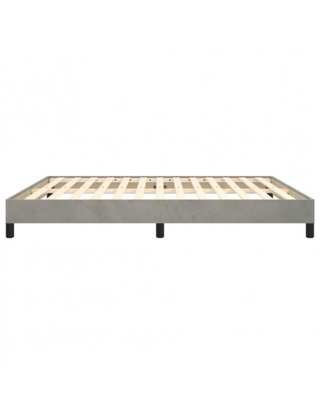 Giroletto Grigio Chiaro 160x200 cm in Velluto