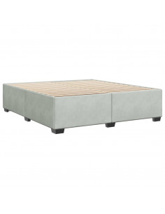 Giroletto Grigio Chiaro 180x200 cm in Velluto