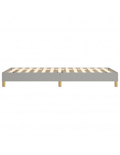 Struttura Letto a Rete a Molle Grigio Chiaro 90x190 cm Tessuto