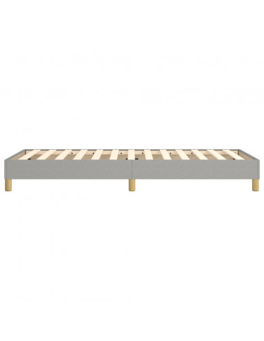 Struttura Letto a Rete a Molle Grigio Chiaro 90x190 cm Tessuto
