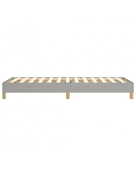 Struttura Letto a Rete a Molle Grigio Chiaro 90x190 cm Tessuto