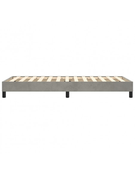 Giroletto Grigio Chiaro 90x190 cm in Velluto
